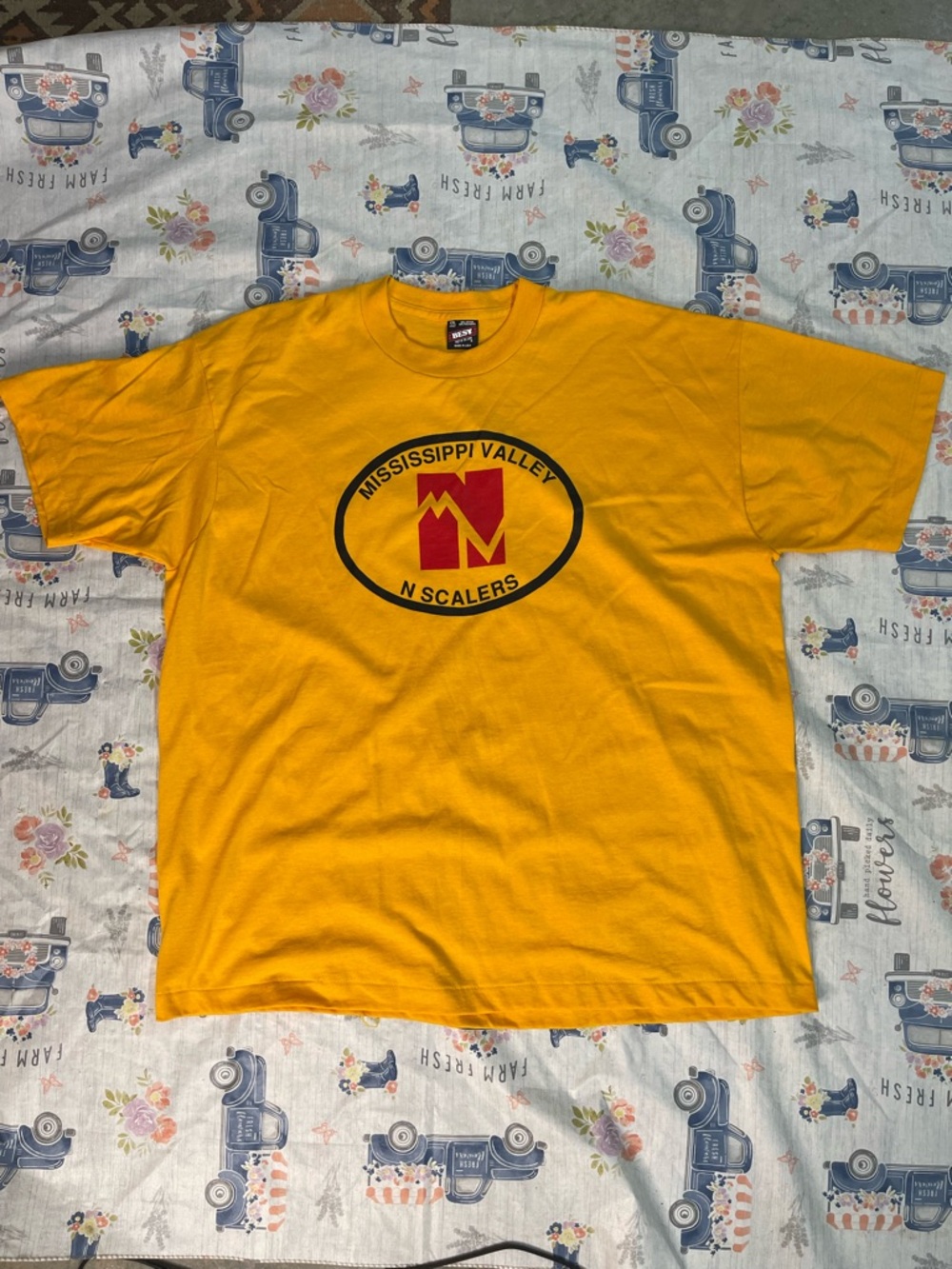 Vintage Mississippi Valley N Scalers Single Stitch Model Train Tee – XXL (NWOT)